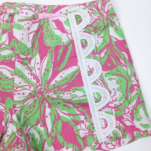Lilly Pulitzer Hotty Pink Forgot My Trunk Shorts 2 - Picture 4 of 7
